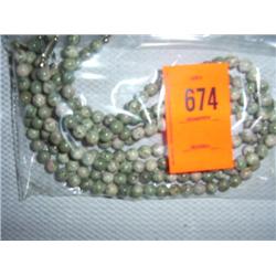 4 8mm nevada lapis necklaces, 16"