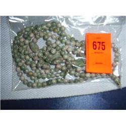 4 items: 3 8mm nevada lapis necklaces, 16"; 1 nevada lapis necklace with twist accents, 28"