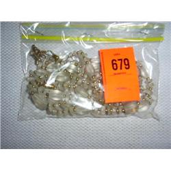 3 frosted crystal necklaces, 24"