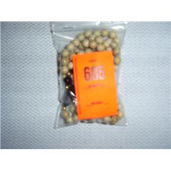 1 8mm riverstone necklace with black onyx accents, 30"; 1 8mm riverstone necklace, 22".