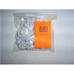 1 broken but very attractive blue lace agate necklace. 4mm beads with 10mm accents