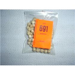 2 8mm hand knotted riverstone necklaces, 16"