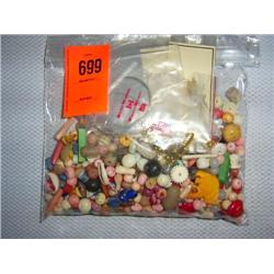 Bead mix kit. Includes bone, stone, shell & glass beads. 5 necklace & 3 earring kits. 320 grams bead