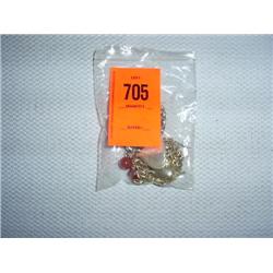 Locket & earrings. Collectable Taxco, Mexico sterling silver inlaid with gold stone & carnelian. Loc