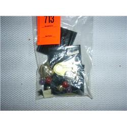 4 pairs earrings. Carnelian, Amethyst, Black Onyx.