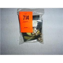 4 pairs earrings. CollectableTaxco, Mexico sterling silver inlaid with sodalite