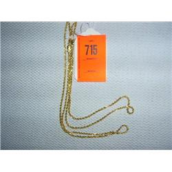 2 20" 14 karat gold-filled chains