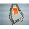 Image 1 : 4 linked chains. Hand made silver plate chains. 22"