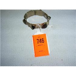 Sterling silver hinged bracelet. Set with black onyx. Collectable Taxco, Mexico sterling silver