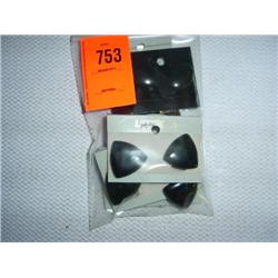 7 pairs clip earrings. Assorted black onyx.