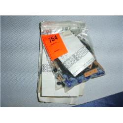 3 choker kits. 3 kits with leather spacers, glass crow beads, leather lacing & instructions.