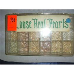 Fresh water pearls. Whole box of real F.W. Pearls. Mixed natural colors. Fantastic buy!