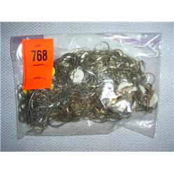 Assorted chains. Sterling silver, 14 karat gold-filled & metal. From 16" to 30".