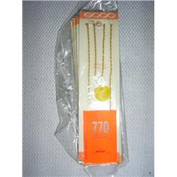 6 14 karat gold-filled chains, from 16" to 18".