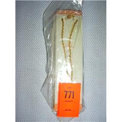 6 14 karat gold-filled chains, from 16" to 24".