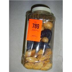 Mixed beads. Natural and dyed wood.