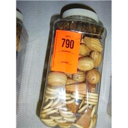 Mixed beads. Natural and dyed wood.