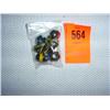 Image 1 : 8 hand wound beads, irregular shape