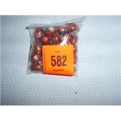 25 12mm X 16mm hand painted on porcelyn beads