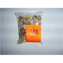 46 agate beads, irregular shapes