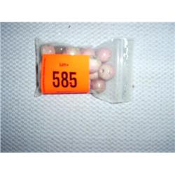 15 14mm chrisacola beads