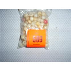 125 10mm large hole agate beads