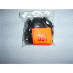 14 20mm X 30mm flat black onyx beads with large hole in center