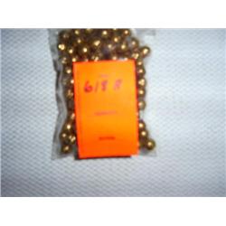 175 8mm gold tone metalized plastic beads