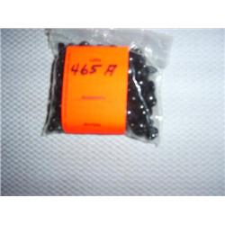 172 3mm X 8mm black flat glass beads