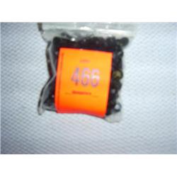 160 8mm black faceted glass beads