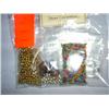 Image 1 : Bead jewelry kit. Bead cord, memory wire & assorted metal & glass beads.