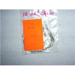 10 24" silver-tone chains