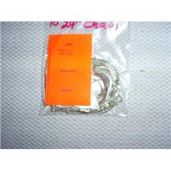 10 24" silver-tone chains