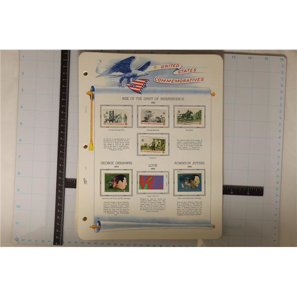 20 UNITED STATES COMMEMORATIVE STAMP PAGES