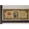 Image 1 : 1928-D US $2 RED SEAL BILL