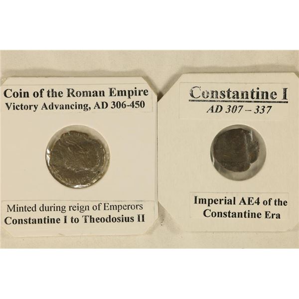 307-337 A.D. CONSTATINE I ANCIENT COIN AND 306-450