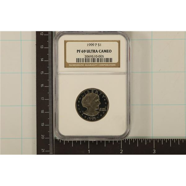 1999-P SBA DOLLAR NGC PF69 ULTRA CAMEO