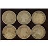 Image 2 : 6 CANADA SILVER 5 CENT COINS: 1870, 1886,