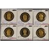 Image 1 : 6 PRESIDENTIAL $1 PROOF COINS: 2009-S JAMES POLK,