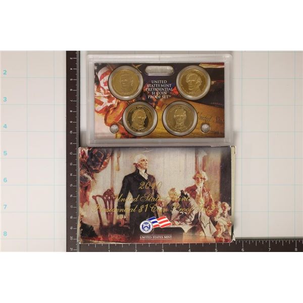 2010 US PRESIDENTIAL DOLLAR COIN PF SET WITH BOX