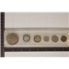 Image 1 : US 6 COIN SET IN PLASTIC HOLDER: 1974 IKE DOLLAR,
