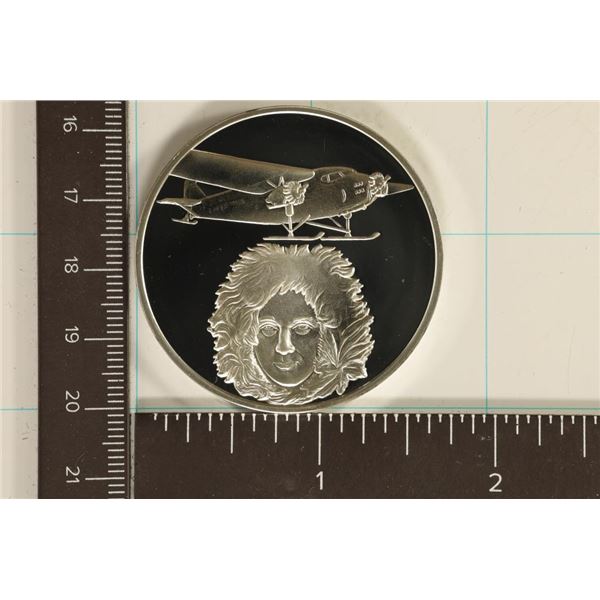 1.28 TROY OZ PROOF STERLING  SILVER AVIATION ROUND