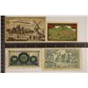 Image 2 : 4 GERMAN NOTEGELDS: 1918-50 PFENNING, 1920-10