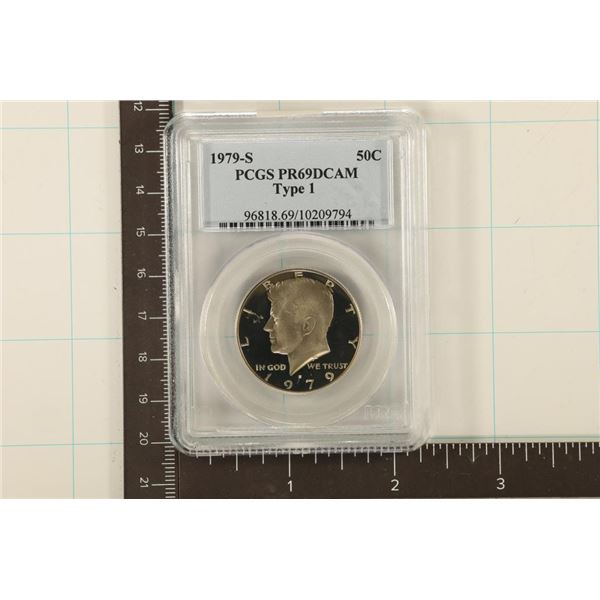 1979-S TYPE I KENNEDY HALF DOLLAR PCGS PR69 DCAM