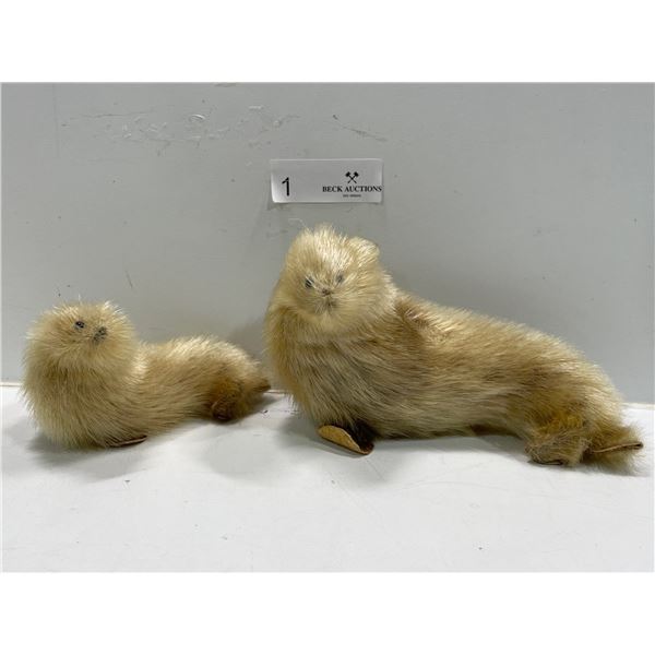 Inuit Seal Fur Figurines Authentic