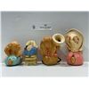 Image 2 : 4 Collectible Pendelfin Bunny Figurines, "Euclid, Clanger, Rocky"