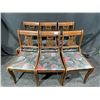 Image 4 : Antique Duncan Phyfe Style Maple Table With Floral Chairs, 59L x 38W x 30H