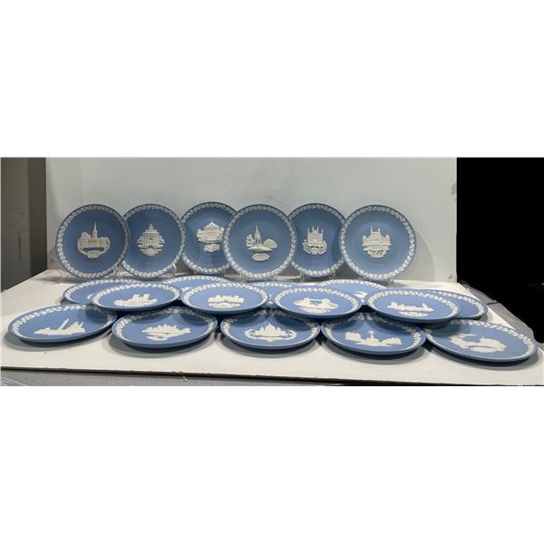 Collection of Christmas Wedgewood Plates from 1969 -1988 Reserve $300.00