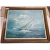 Image 1 : Artist Holst 1959 Print on Stretched Canvas, Wood Frame 32W x 27H