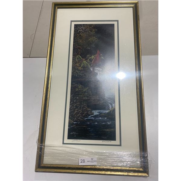 Artist Kelly 1990 - Framed Nature Print 628 out of 1250 30H x 16.5W